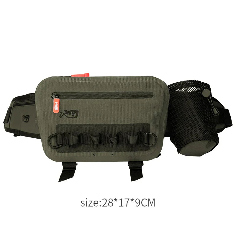 Fishing Tackle Waterproof Bag Outdoor Waist Fanny Pack Capacity Crossbody Bag Fishing Lures Line Box Storage Accessories