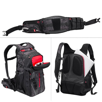 Fishing Bag 25L Bag & Detachable Belt Fishing Backpack 40Cm*32Cm*20Cm Fishing Tackle Bag Multifunctional Outdoor Backpack