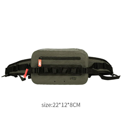 Fishing Tackle Waterproof Bag Outdoor Waist Fanny Pack Capacity Crossbody Bag Fishing Lures Line Box Storage Accessories