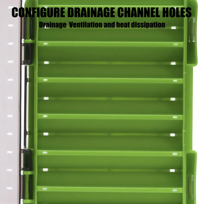 Double-Sided Compact Tackle Box - Streamline Fishing with Durable, Versatile Organizer for Lures, Hooks, Baits