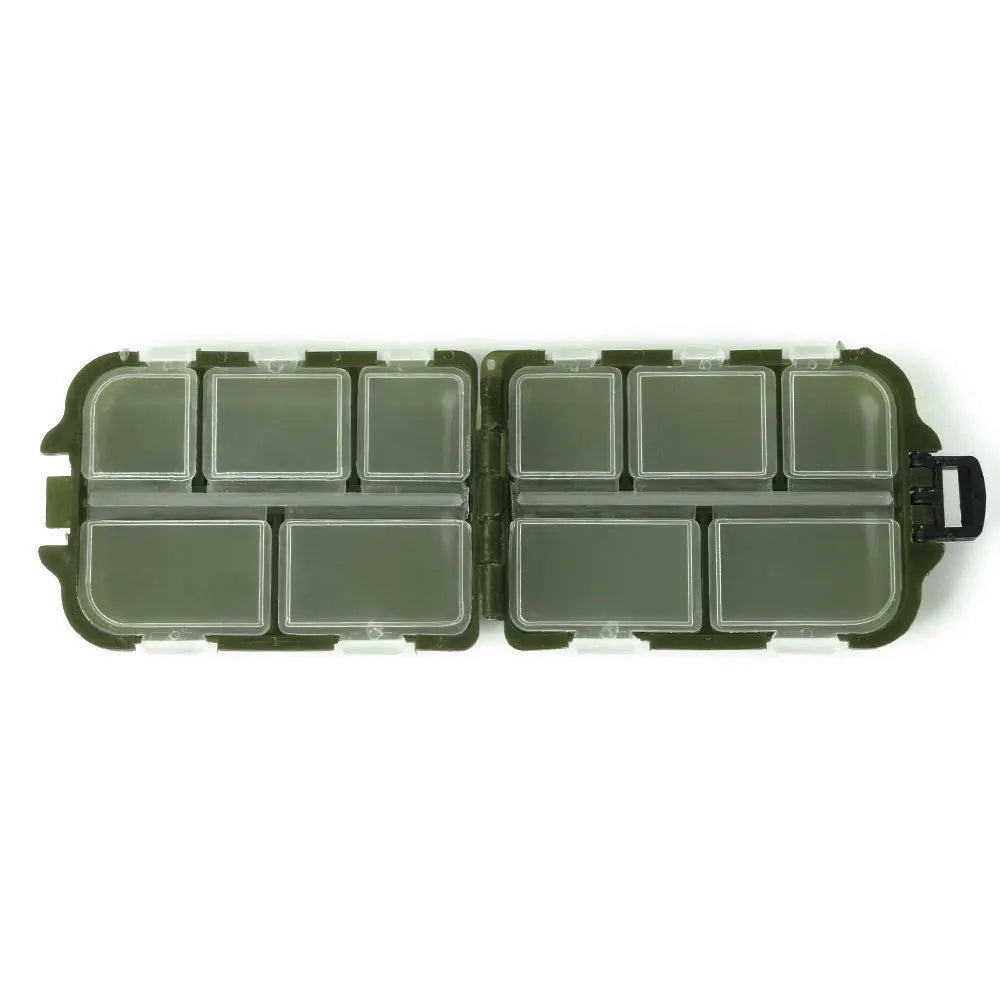 10 Compartments Fishing Lure Boxes Bait Storage Case Tackle Trays Hooks Organizer Accessory Waterproof