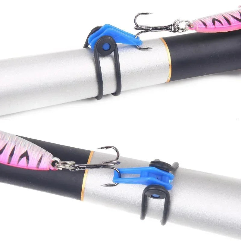 Delysia King Hooks, Fishing Rods and Plastic Bait Hangers