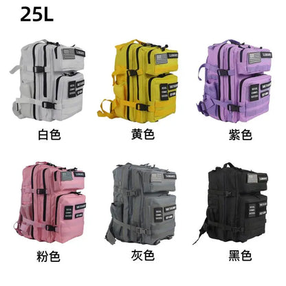 25L Water-Resistant Tactical Hiking Backpack - 3P Assault Pack for Outdoor Travel