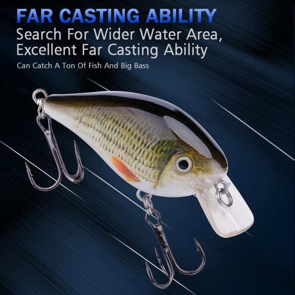 5Pcs Rattling Minnow Fishing Lures 7Cm 13G Lipless Crankbait Bass Trout Pike Wobblers Artificial Bait Floating Tackle Kit