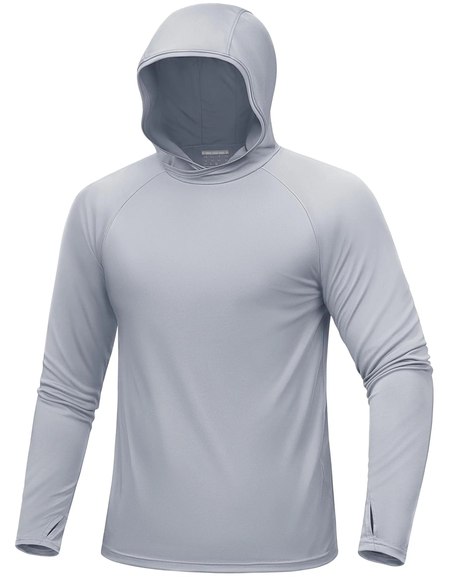 UPF 50+ Hooded T-Shirts Mens Quick Dry UV Block Sun Shirts Lightweight Hoodie Shirt Running Fishing Performance Tops