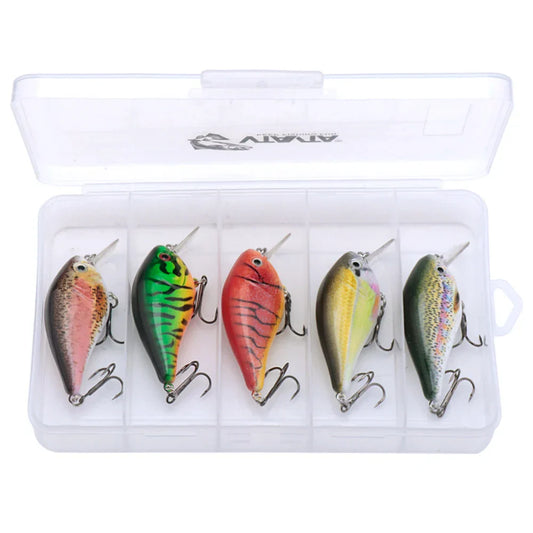 5Pcs Rattling Minnow Fishing Lures 7Cm 13G Lipless Crankbait Bass Trout Pike Wobblers Artificial Bait Floating Tackle Kit