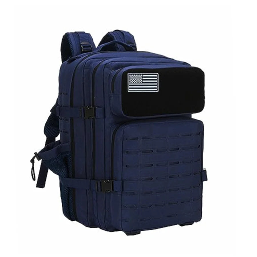 Purple Pastel Tactical Fishing Backpack for Women – 45L Water-Resistant Fishing & Outdoor Gear Bag, 1000D Oxford Fabric