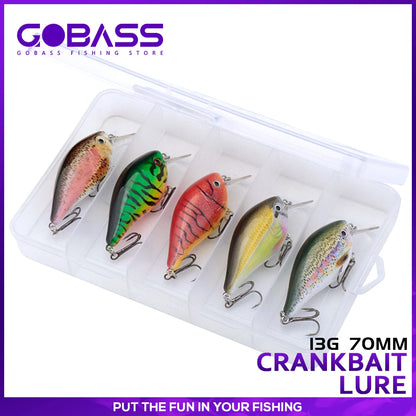 5Pcs Rattling Minnow Fishing Lures 7Cm 13G Lipless Crankbait Bass Trout Pike Wobblers Artificial Bait Floating Tackle Kit