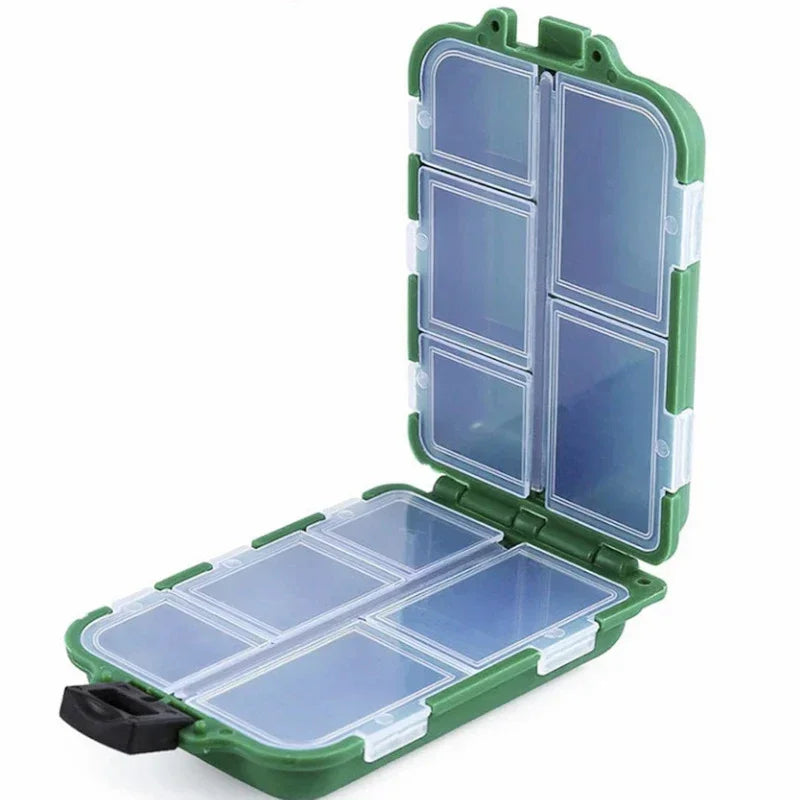 10 Compartments Fishing Lure Boxes Bait Storage Case Tackle Trays Hooks Organizer Accessory Waterproof