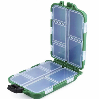 10 Compartments Fishing Lure Boxes Bait Storage Case Tackle Trays Hooks Organizer Accessory Waterproof