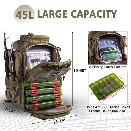 Outdoor Tactical Backpack - Large Capacity Camouflage Duffel for Sports, Camping, Travel, and Hiking