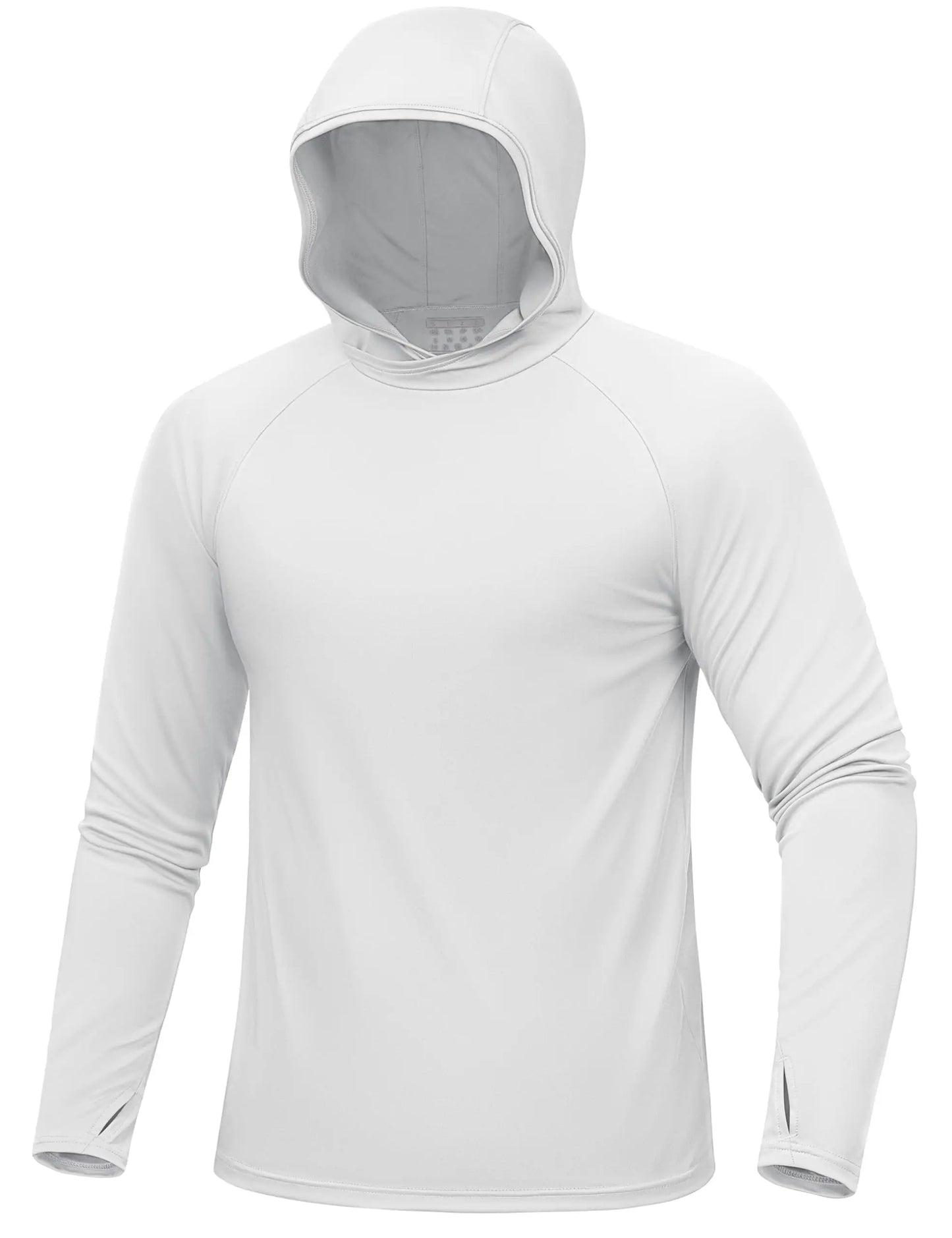 UPF 50+ Hooded T-Shirts Mens Quick Dry UV Block Sun Shirts Lightweight Hoodie Shirt Running Fishing Performance Tops