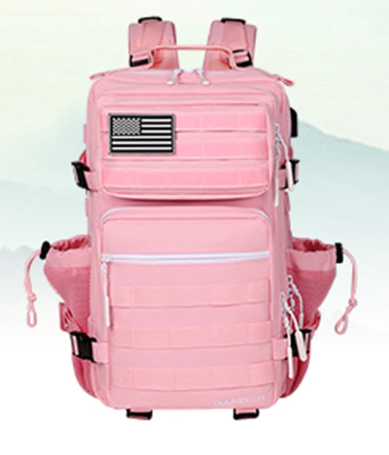 25L Water-Resistant Tactical Hiking Backpack - 3P Assault Pack for Outdoor Travel