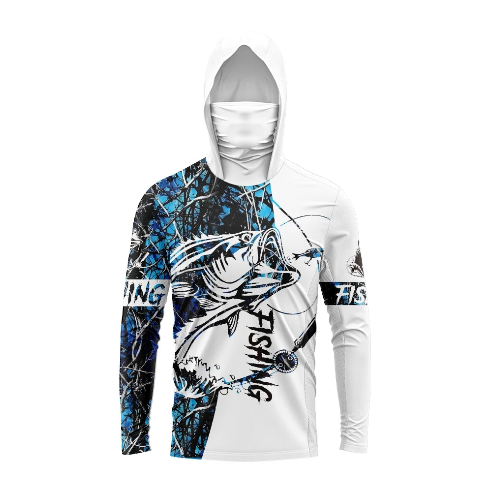 SunShield Pro™ UV Protection Fishing Hoodie – Long Sleeve Performance Shirt with Built-in Hood