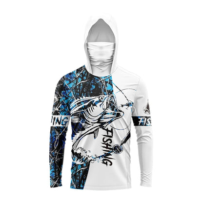SunShield Pro™ UV Protection Fishing Hoodie – Long Sleeve Performance Shirt with Built-in Hood