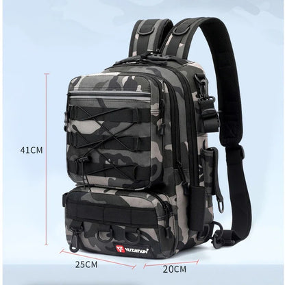 Camouflage Lure Fishing Bags Multi-Functional Backpack Outdoor Sports Large Capacity Rod Fishing Tackle Bag