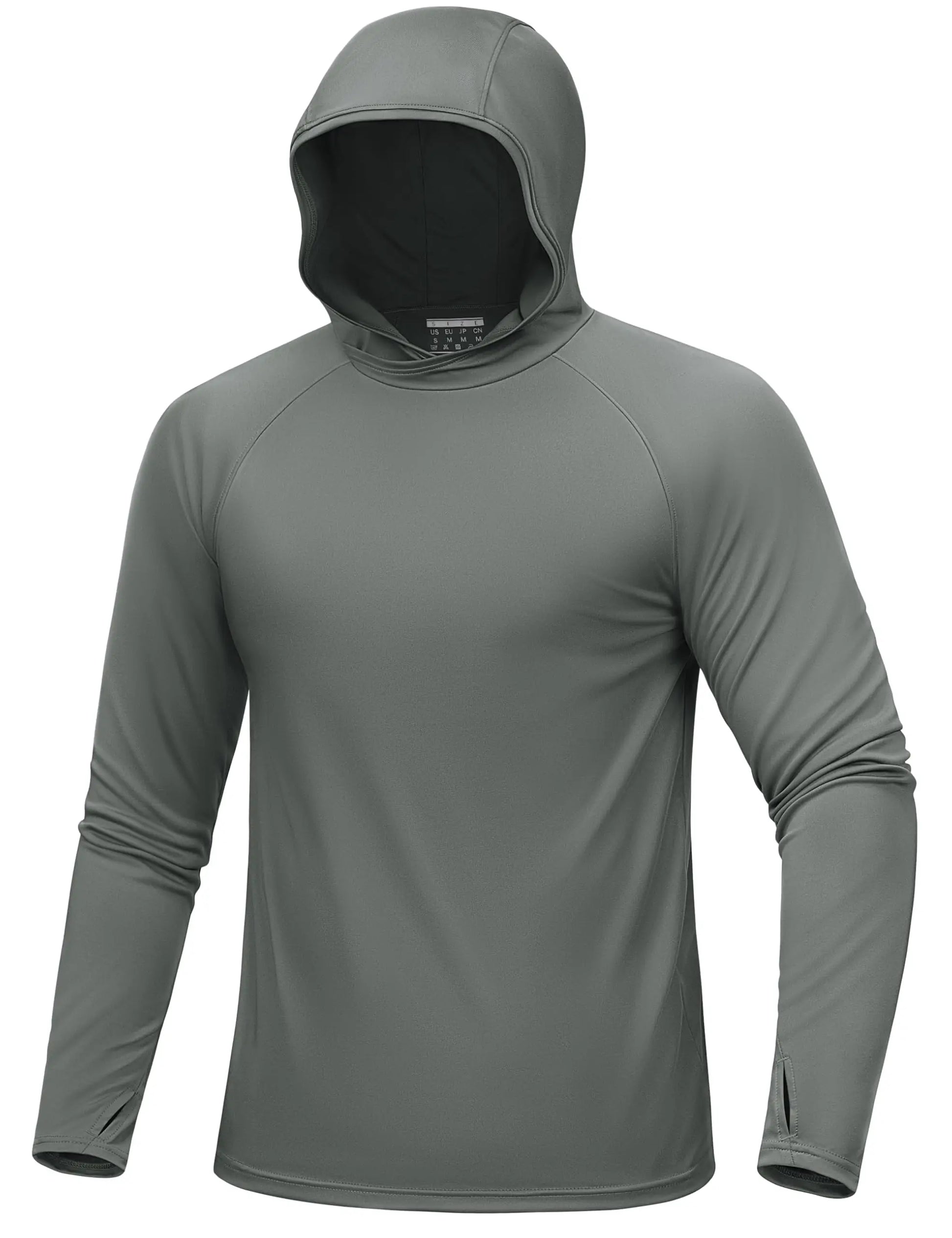UPF 50+ Hooded T-Shirts Mens Quick Dry UV Block Sun Shirts Lightweight Hoodie Shirt Running Fishing Performance Tops
