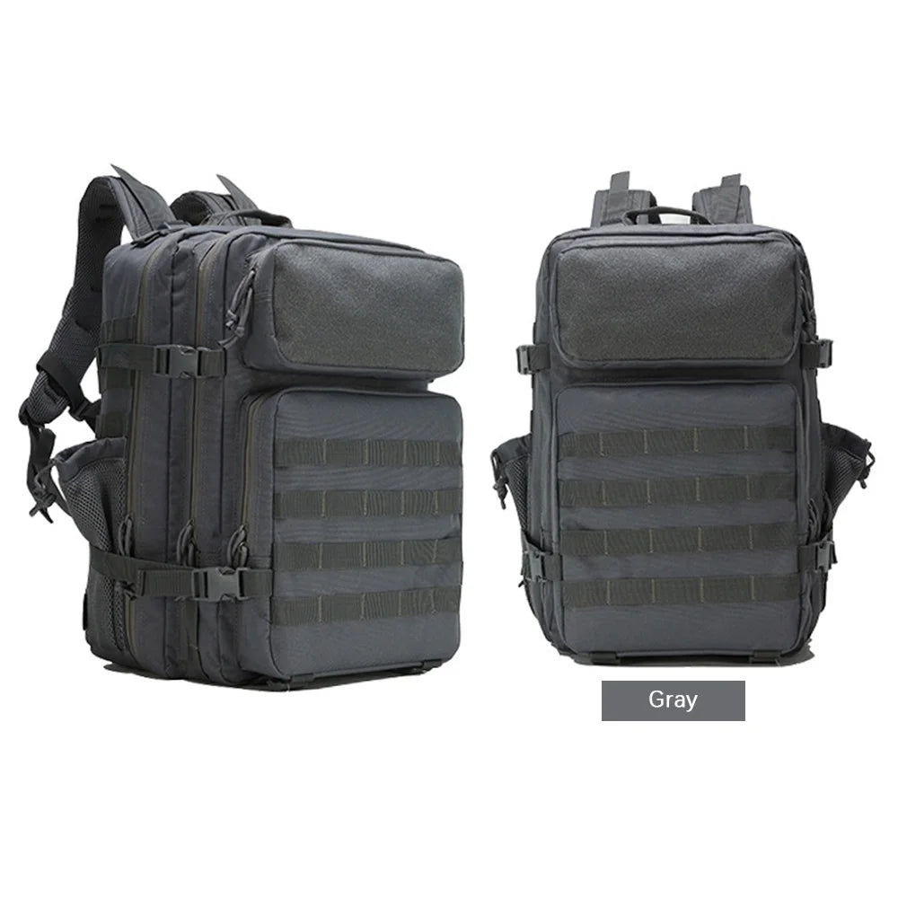 Purple Pastel Tactical Fishing Backpack for Women – 45L Water-Resistant Fishing & Outdoor Gear Bag, 1000D Oxford Fabric
