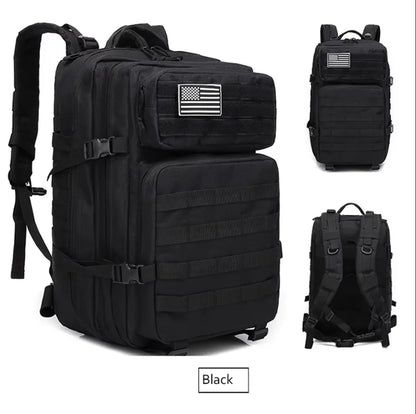 Purple Pastel Tactical Fishing Backpack for Women – 45L Water-Resistant Fishing & Outdoor Gear Bag, 1000D Oxford Fabric