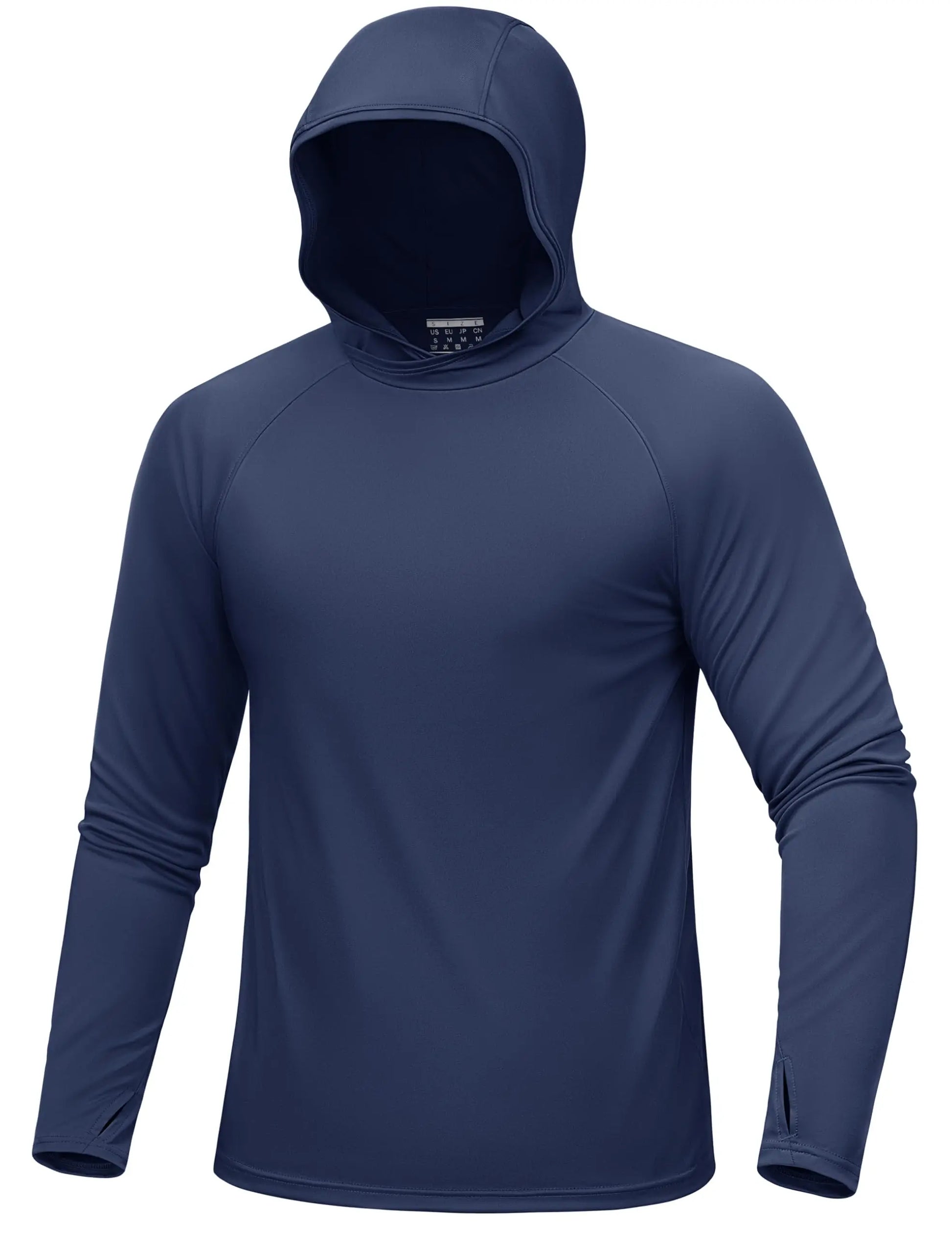 UPF 50+ Hooded T-Shirts Mens Quick Dry UV Block Sun Shirts Lightweight Hoodie Shirt Running Fishing Performance Tops