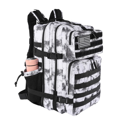 Purple Pastel Tactical Fishing Backpack for Women – 45L Water-Resistant Fishing & Outdoor Gear Bag, 1000D Oxford Fabric
