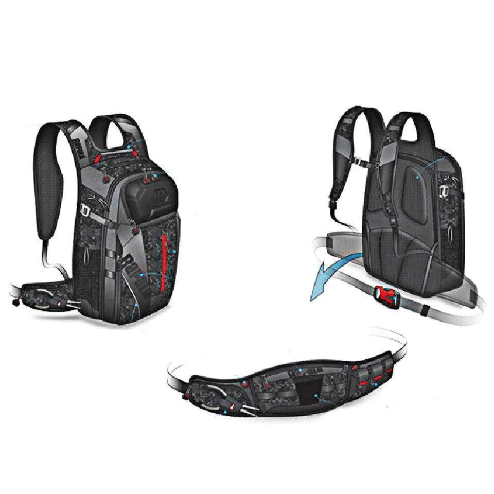 Fishing Bag 25L Bag & Detachable Belt Fishing Backpack 40Cm*32Cm*20Cm Fishing Tackle Bag Multifunctional Outdoor Backpack