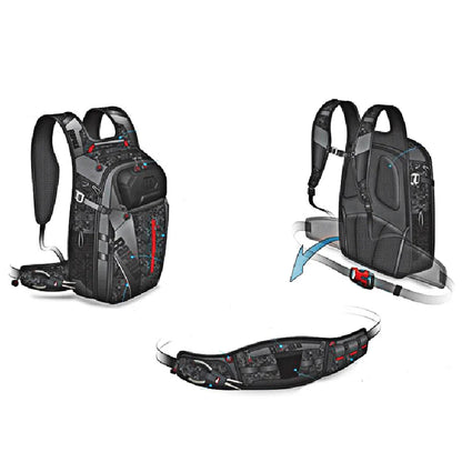 Fishing Bag 25L Bag & Detachable Belt Fishing Backpack 40Cm*32Cm*20Cm Fishing Tackle Bag Multifunctional Outdoor Backpack